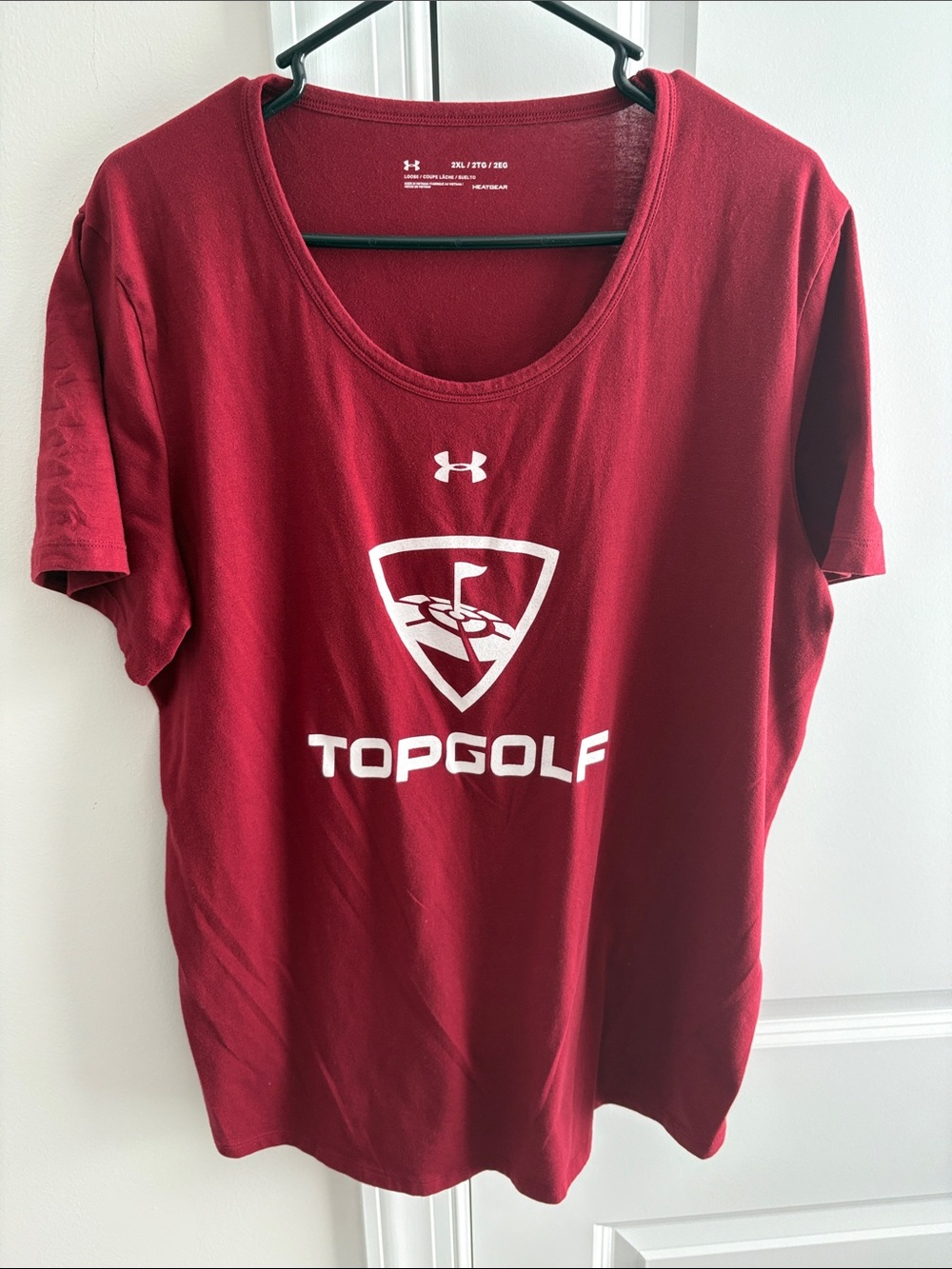 Under Armour Women's Topgolf Maroon Short-Sleeve Performance Tee